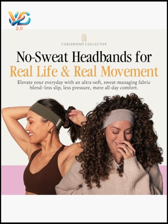 Non Slip Workout Headband for Women – Gym Yoga Running – Breathable TENCEL Wool main image 6